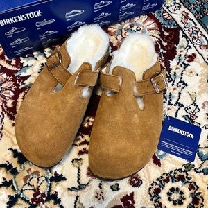 NWT Birkenstock Boston Fur